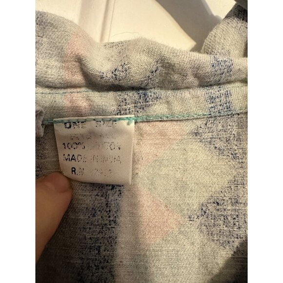 Vintage Quizz Hooded Aztec Pullover Shirt Large 1980s 100% Cotton Unisex Drawstr - Picture 7 of 8